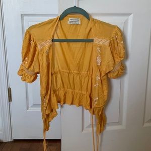 Urban Outfitters Tie Front Crop Top